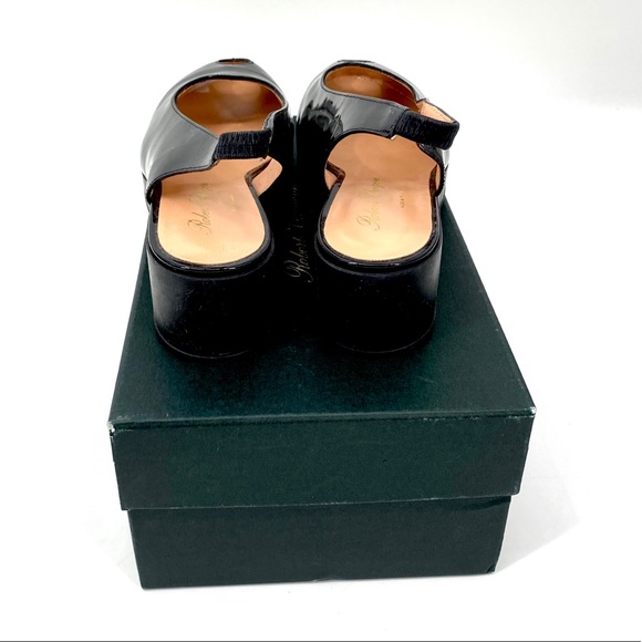 Robert Clergerie Shoes | Sale Nwt Robert Clergerie Black Patten Wedges | Poshmark